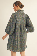 Mable Boho Dress - Olive