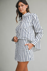 Freddie Stripe Set - Off White