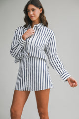 Freddie Stripe Set - Off White
