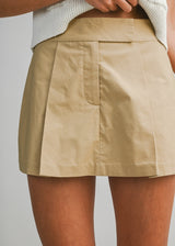 Manhattan Cotton Twill Skort - Taupe