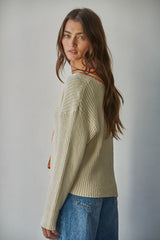 Liam Cardigan - Natural Orange