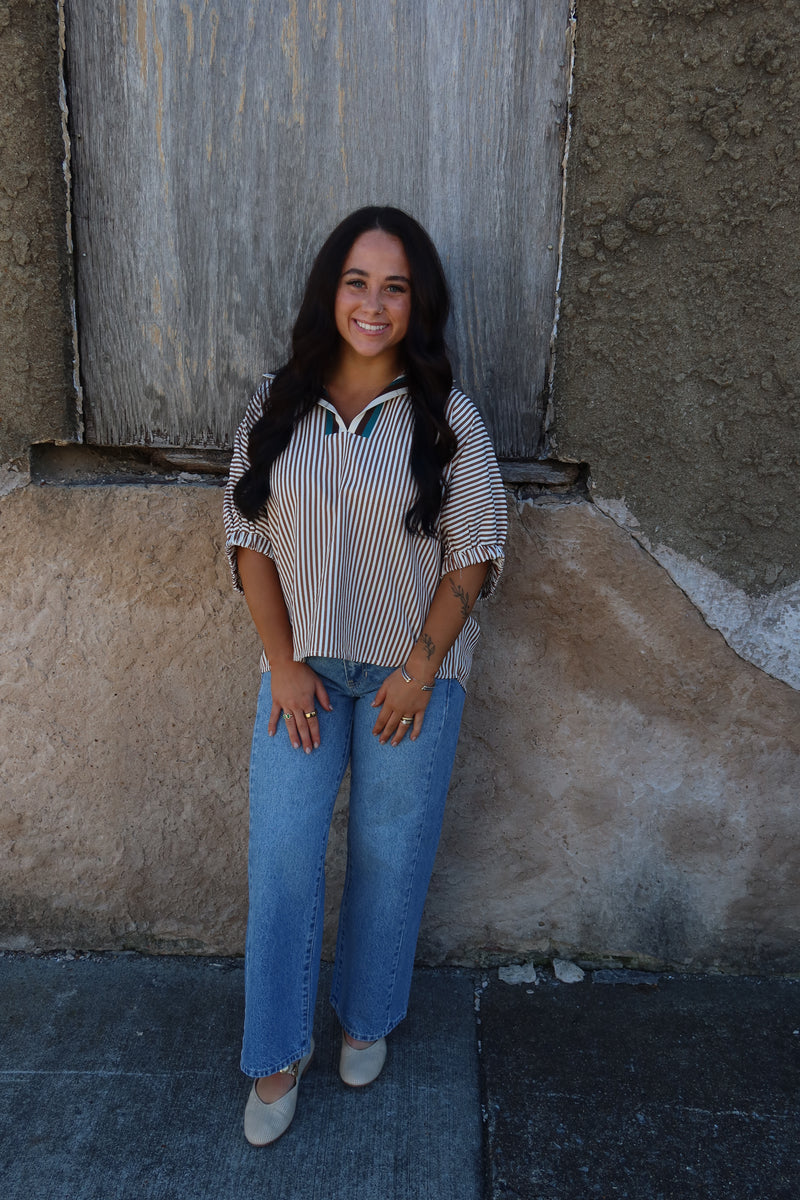 Jennings Blouse - Caramel