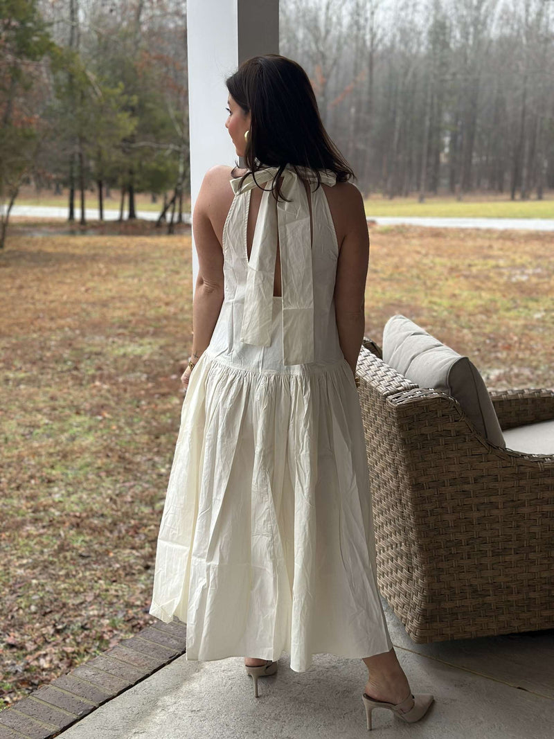 June Midi Dress - Off White