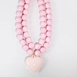 You Have My Heart Necklace Pink