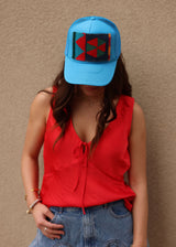 Z Supply | Luana Luxe Satin Top - Kiss Me Red