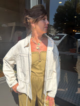 Sadie Bomber Jacket - Ecru