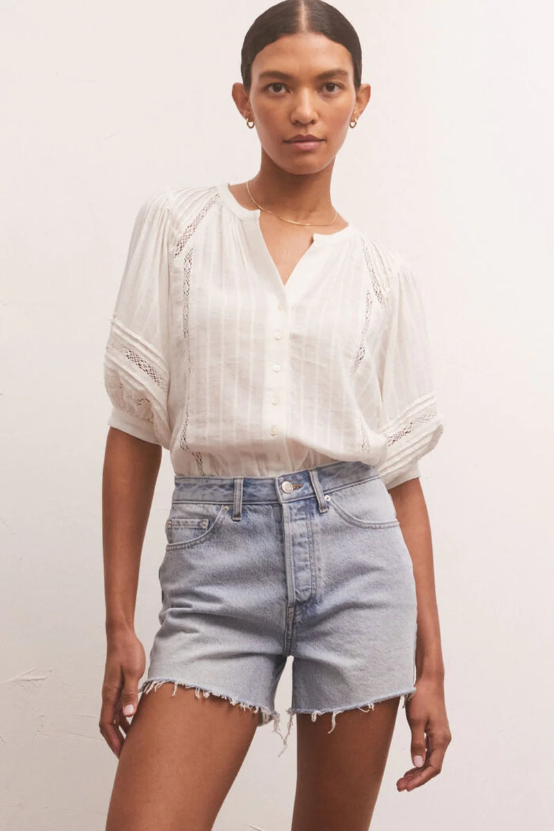 Z Supply: Elliot Lace Inset Top