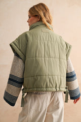 Jed Puffer Vest - Olive