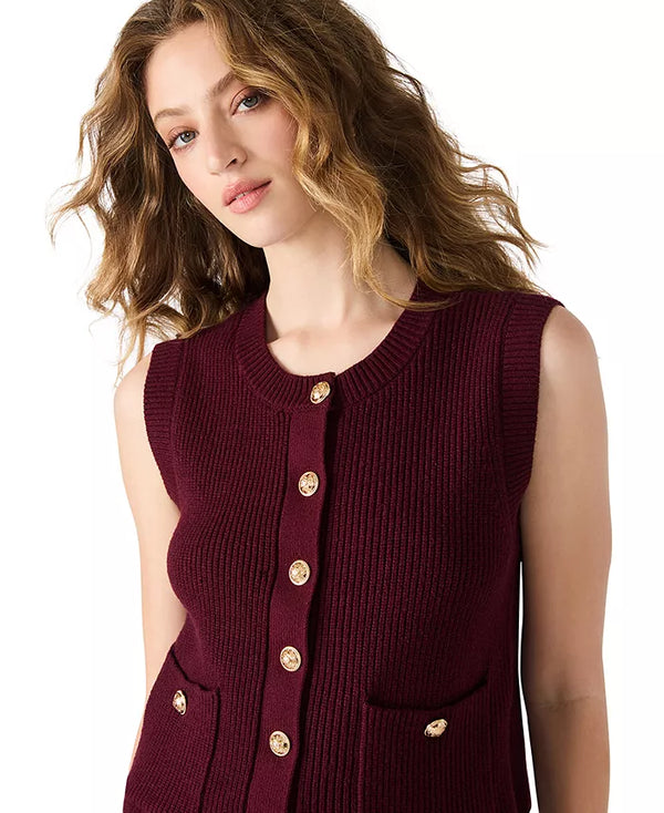 Steve Madden | Aliya Sweater Vest - Wine