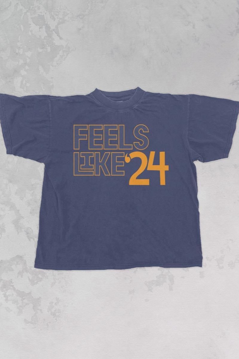 Feels Like 24' Tee - Denim Blue