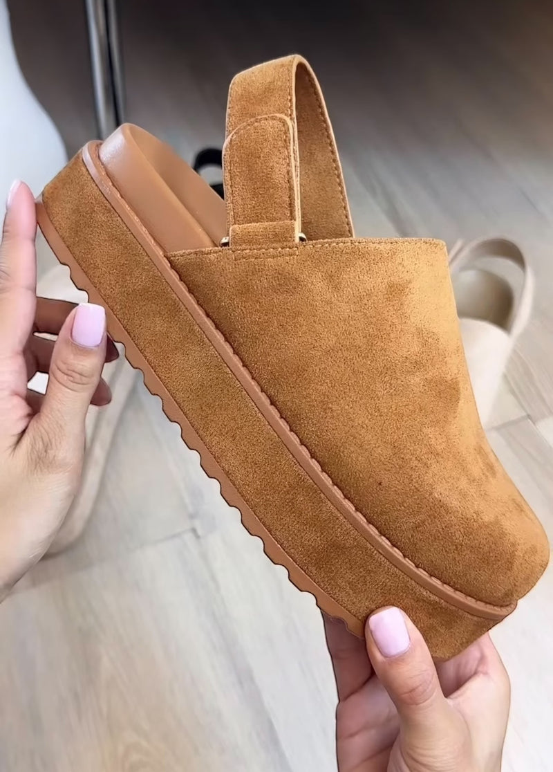Kate Slingback Clogs Camel