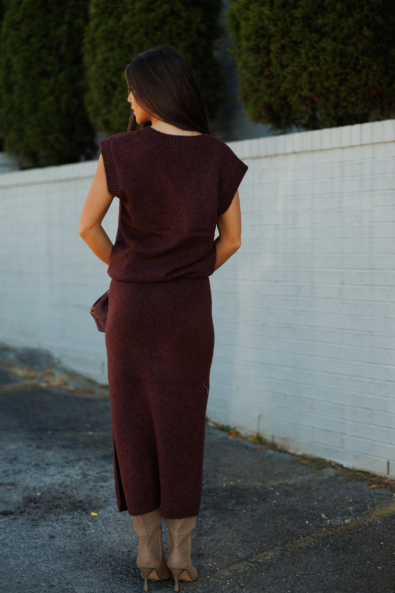 Steve Madden | Remy Midi Skirt - Wine