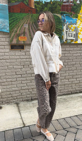 Sadie Bomber Jacket - Ecru