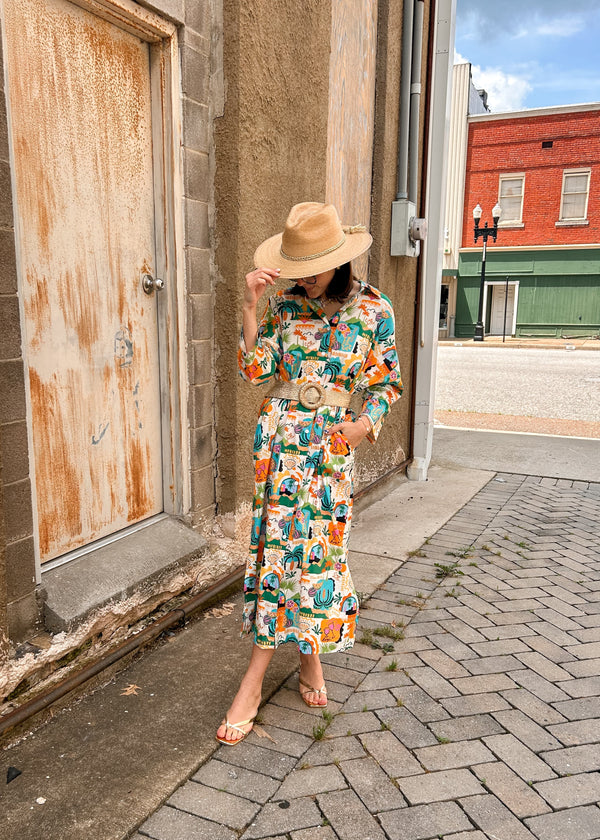 Regan Button Down Dress - Ciao Bella
