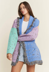 Bandana Babe Fringe Cardigan