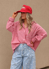 Sweetheart Gingham Button-Down