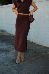 Steve Madden | Remy Midi Skirt - Wine