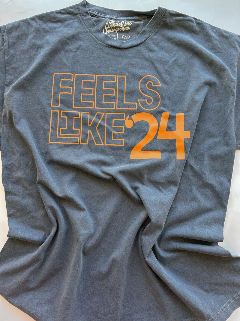 Feels Like 24' Tee - Denim Blue