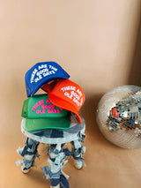 These Are The Good Ole Days Trucker Hat - Green