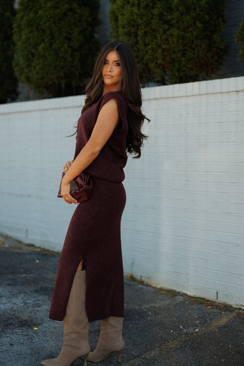 Steve Madden | Remy Midi Skirt - Wine