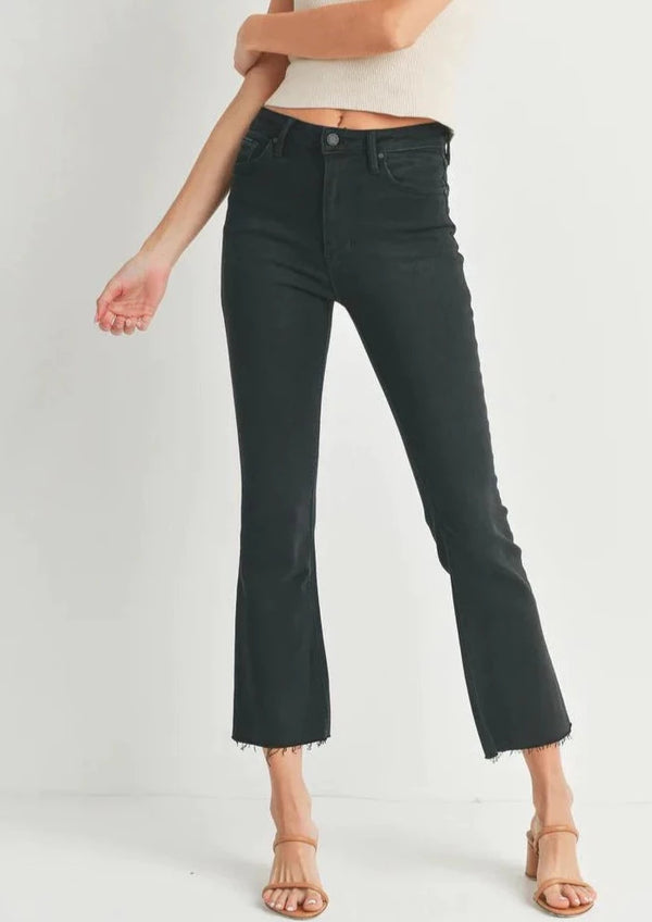 Tonal High Rise Crop Flare