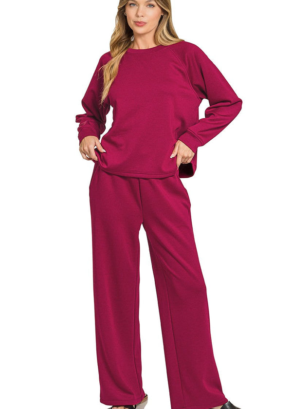 Free Fallin’ Scuba Set Heather Cabernet