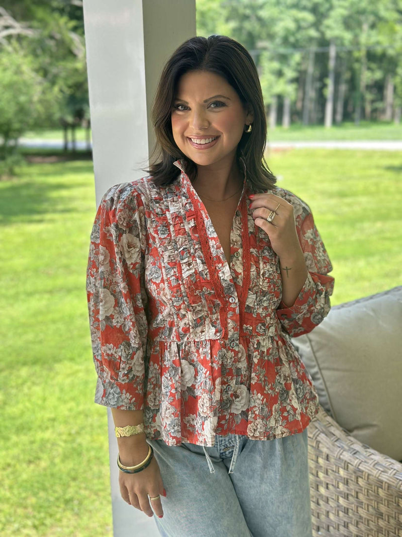 Runo Blouse - Rust