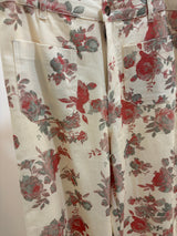 Hazel Mid-Rise Pants-Cream