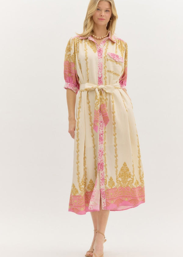 Sun Beam Dress - Pink