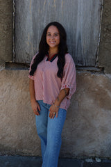 Jennings Blouse - Brick