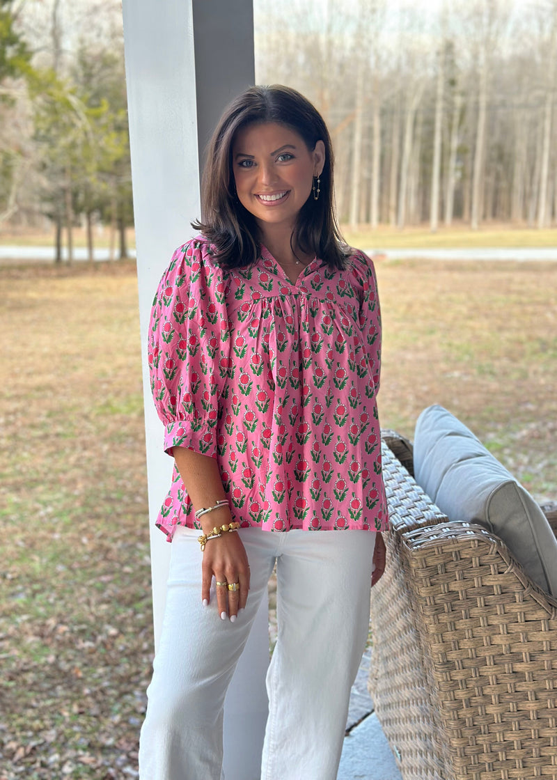 Daphne Blouse - Pink