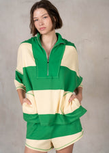 Sadie Stripe Set - Green/Yellow