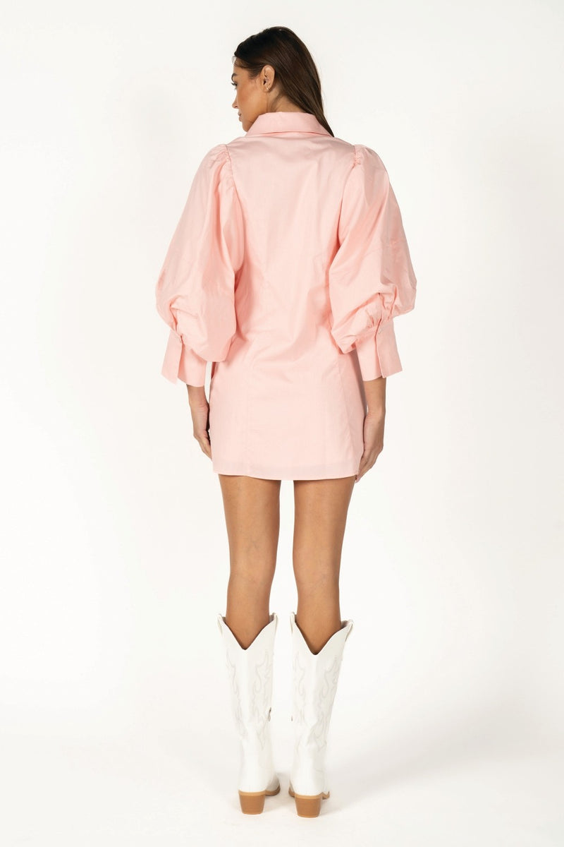 petal pink dress shirt CARROLL gauze boxy shirt in Petal Pink  Elegantees