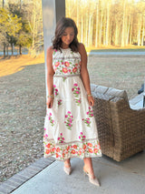 Flower Fields Halter Maxi Dress