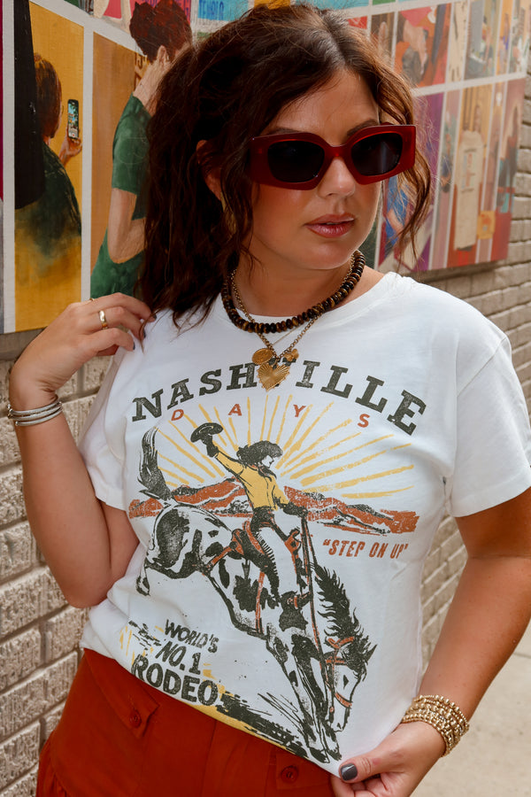 DAYDREAMER Nashville Days Tour Tee - Vintage White