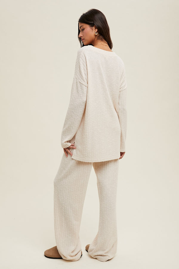 Bell Ribbed Set - Cream