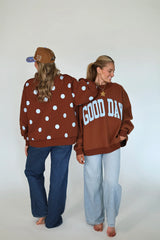 PRE ORDER: Good Day Polka Dot Reversible Mock Neck