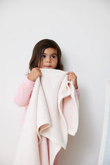 Chappy Wrap Harborview Herringbone Ballet Pink Mini Blanket