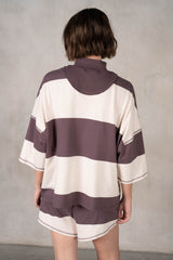 Sadie Stripe Set - Driftwood/Cashmere