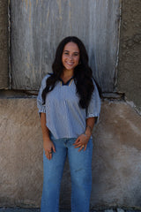 Jennings Blouse - Navy