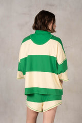 Sadie Stripe Set - Green/Yellow