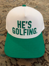 He’s Golfing Hat- Green