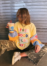 E+E | The Good Old Days Banner Graphic Tee - Butter Yellow