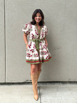Ivy Sage Mini Dress - Ecru