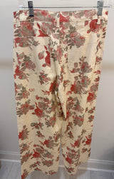 Hazel Mid-Rise Pants-Cream