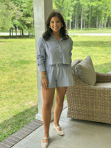 Elan | Charlotte Set - Navy Stripe