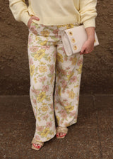 Poppy Pants - Pink/Yellow