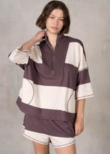 Sadie Stripe Set - Driftwood/Cashmere