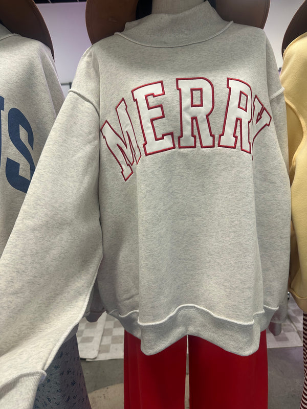 Merry Heather Grey Sweatshirt