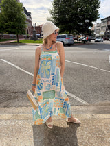 Joan Printed Sleeveless Maxi Dress - Multi